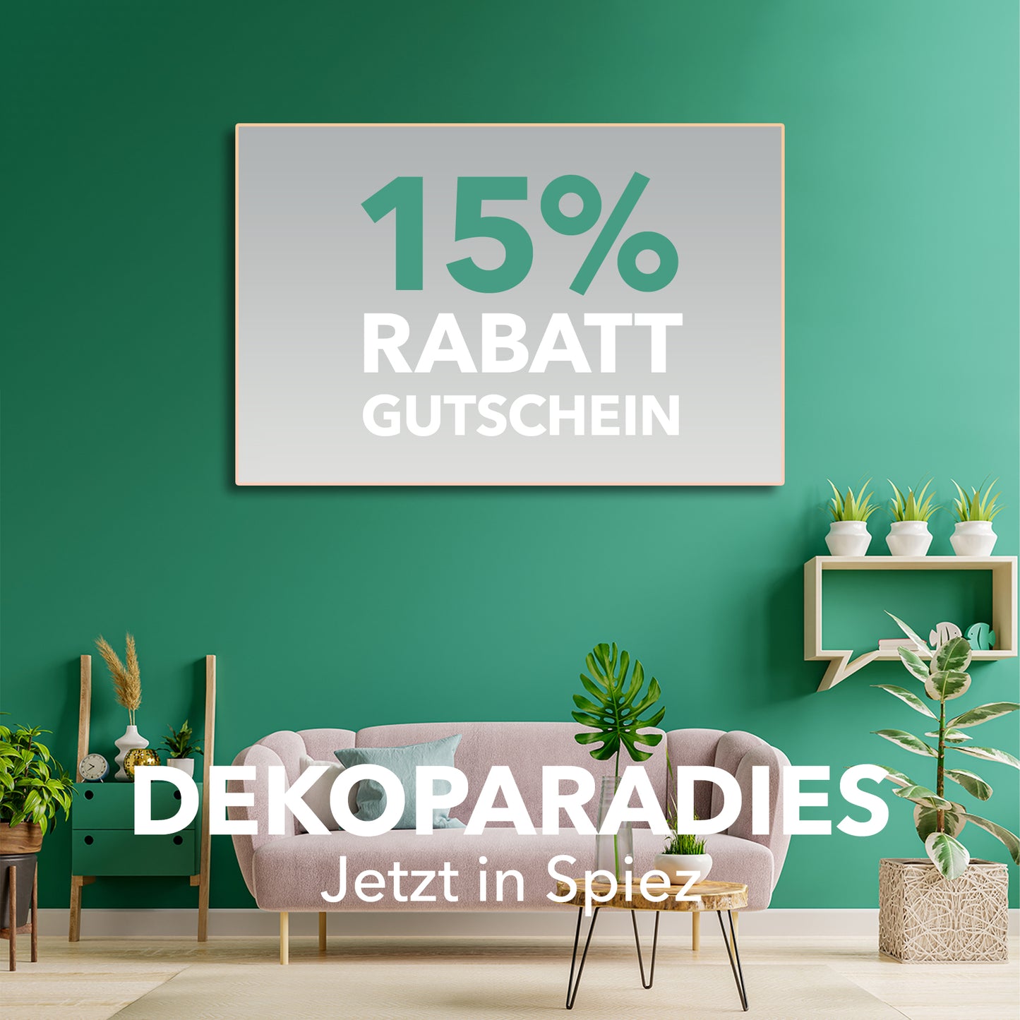 15% Rabatt auf das gesamte Sortiment